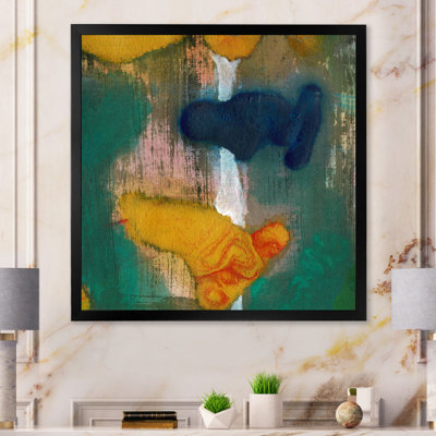 Tracés de peinture dans l'ombre du vert II - Peinture