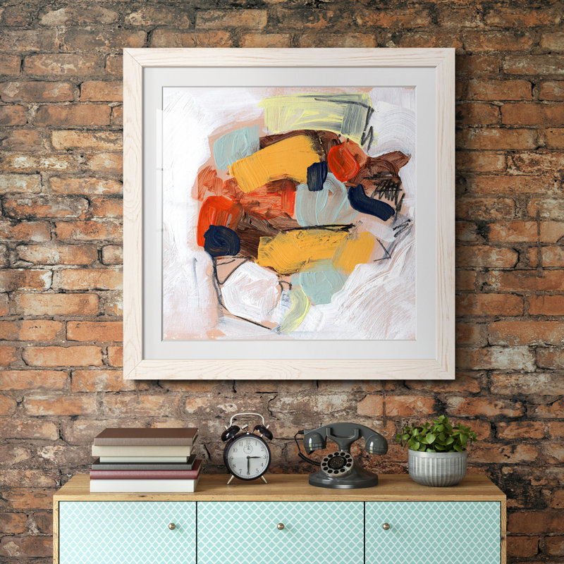 " Lunchbox I ", White Framed, 17" H x 17" W x 1" D, White