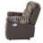 Brown Console Reclining Loveseat-366707619