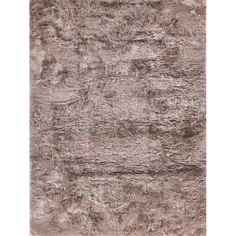 Sheepskin Area Rug in Mushroom