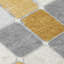 Tapis intérieur / extérieur doré lavable à la machine Xhevrie-1841467804