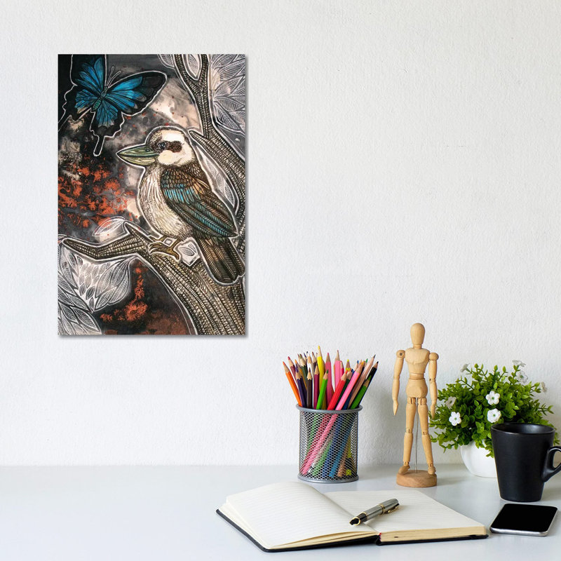 Cry, Kookaburra by Lynnette Shelley - Wrapped Canvas Print, 20.32 cm H x 30.48 cm W