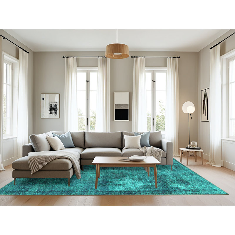 Tapis oriental en laine et polyester tissé à la machine Dalaila, Rectangle 8 pi x 12 pi