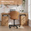Fauteuil de bureau en cuir polyuréthane sans accoudoirs, fauteuil de bureau ergonomique et pivotant à hauteur réglable-130703136