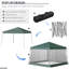 Tente à auvent inclinable avec filet Outsunny-114930117