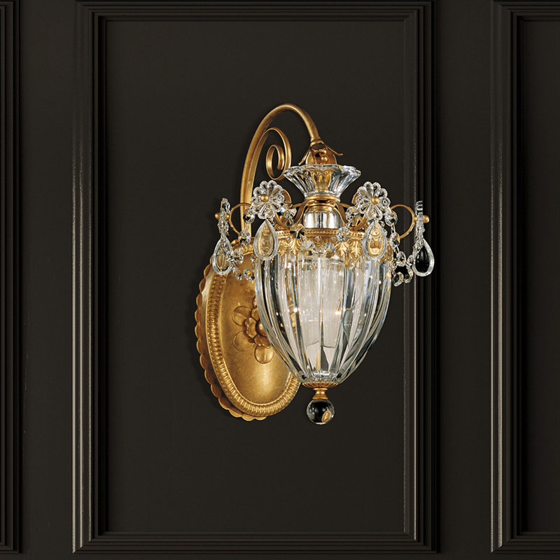 Bagatelle 1 - Light Armed Sconce, French Gold, Heritage Clear