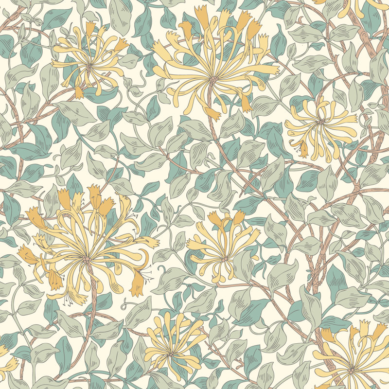 Padstow 10m x 50cm Matte Wallpaper Roll, Seafoam