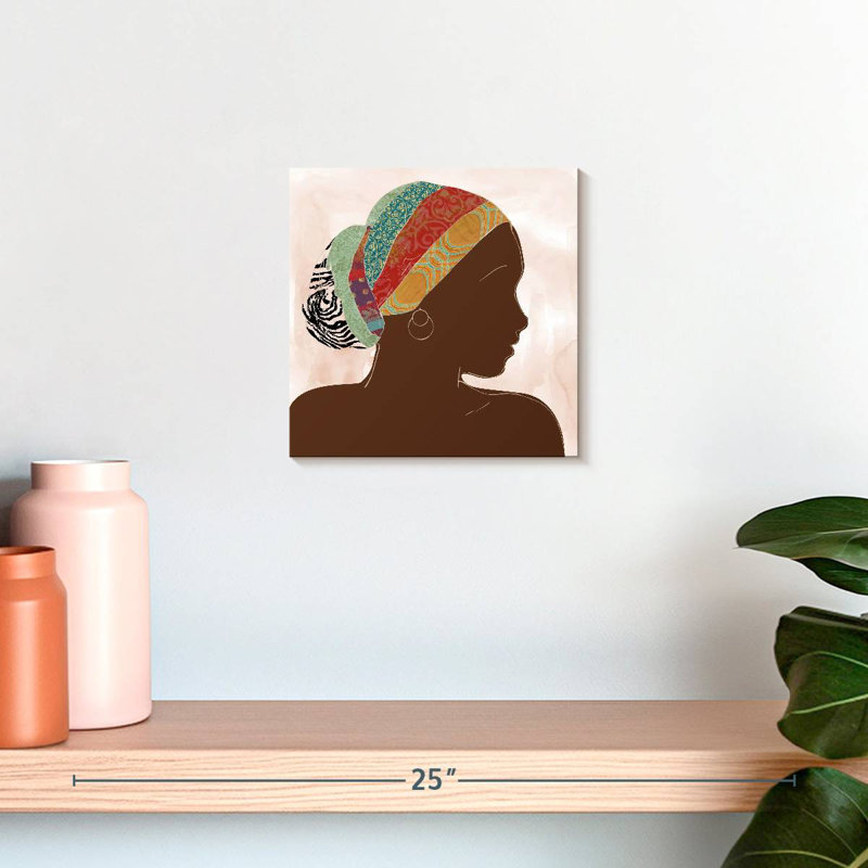 Portrait africain Leisha I, H 10 po x l 10 po