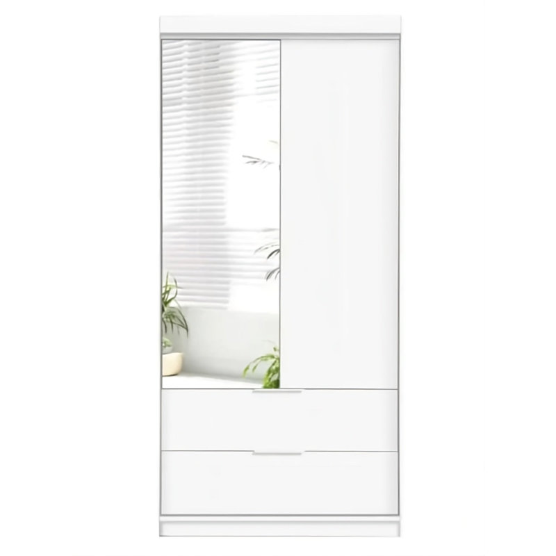 Bionda Manufactured Wood Wardrobe, White