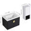 Meuble-lavabo de salle de bain avec lavabo en céramique et armoire latérale-130629191