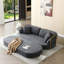 Canapé-lit convertible 78,3 po sans assemblage pour futon avec dossier amovible-590565144