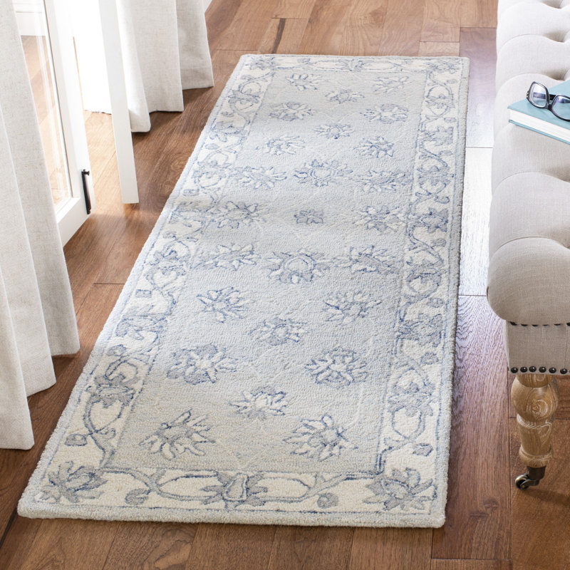 Beckey Hand Tufted Wool And Cotton With Latex Oriental Rug, Runner 2'3" x 7'