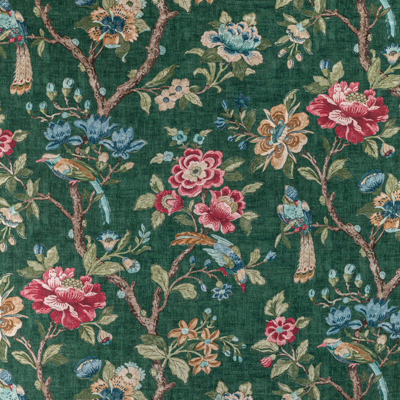 Trad Nouveau Symphony Fabric, Emerald