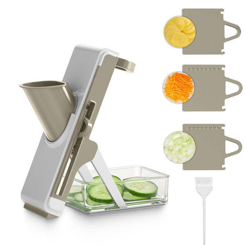 Safe Mandoline For Kitchen, Kitchen Vegetable Slicer, Tan