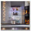 Armoire lumineuse en verre à deux portes avec 4 tablettes et télécommande-1563912935