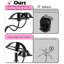 Wig Stands - Support de support de perruques multiples, support, organisateur de rangement pour support à tête de mannequin en métal (noir avec 4 supports)