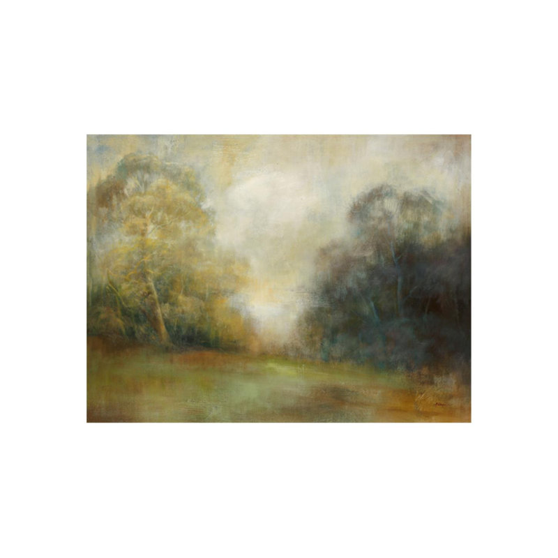 «Great Trees» par Simon Addyman - peinture sur toile tendue, Extérieur, H 47 po x l 63 po
