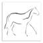 « simple cheval sketch », art sur toile