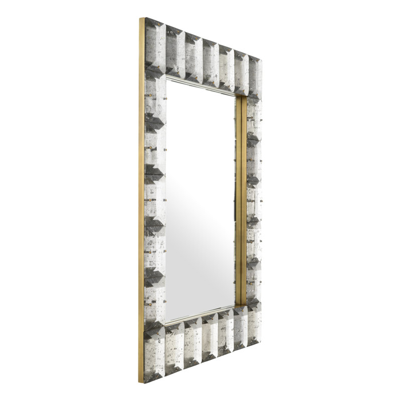 Mariani Rectangle Brass Mirror
