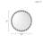 Beaded Round Wall Mirror 27"D-1004063431