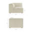 Canapé modulaire rembourré en L 3 pièces Bange Performance-943053202-943053200