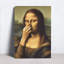 «Mona Lisa», parodie d'art sur toile prête à être accrochée - salon éclectique-1077011559