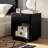 Brooklyn Headboard And Nightstands Set King, Black-665866434-665866432