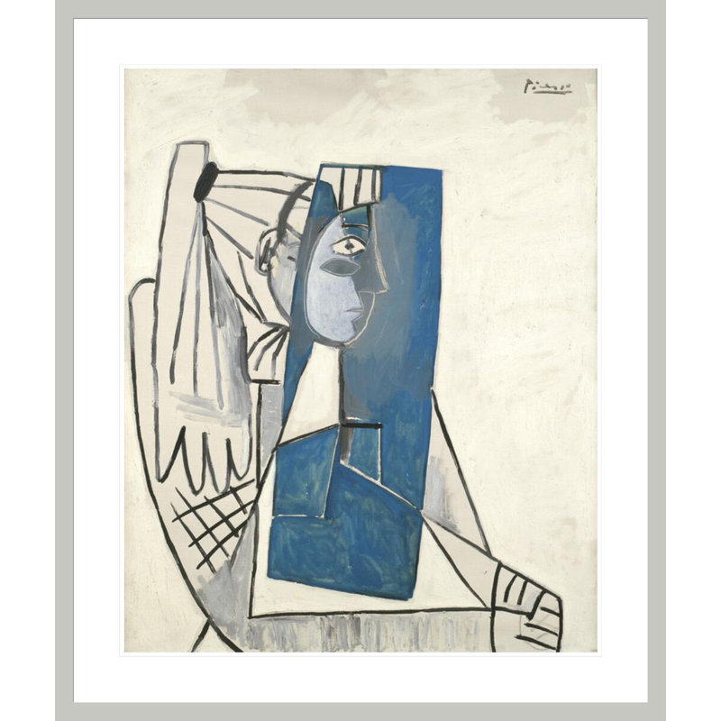 Portrait de Sylvette David par Pablo Picasso, impression giclée sur cadre, 39.58" H x 33.5" W