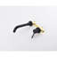Robinet de lavabo de salle de bain noir mat, levier simple pour un contrôle facile de la température de l'eau, drain escamotable inclus, construit avec un robinet mural en laiton et en acier inoxydable noir, poignée à débit précis-121598769