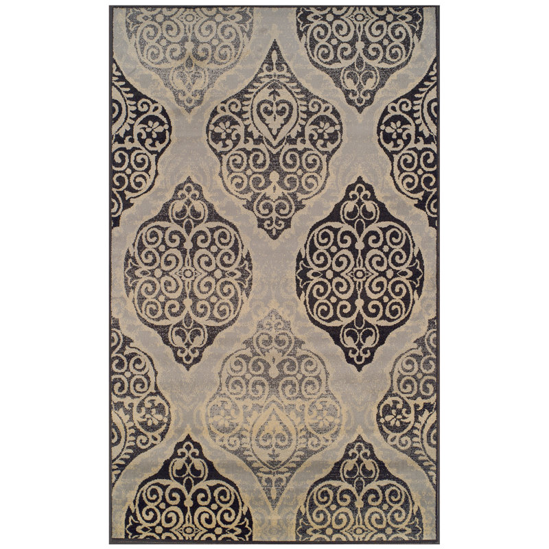 Tapis intérieur 100% polypropylène Valarie, Rectangle 4 pi x 6 pi