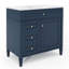 Meuble-lavabo 36 po avec armoire à pharmacie et miroir bleu royal