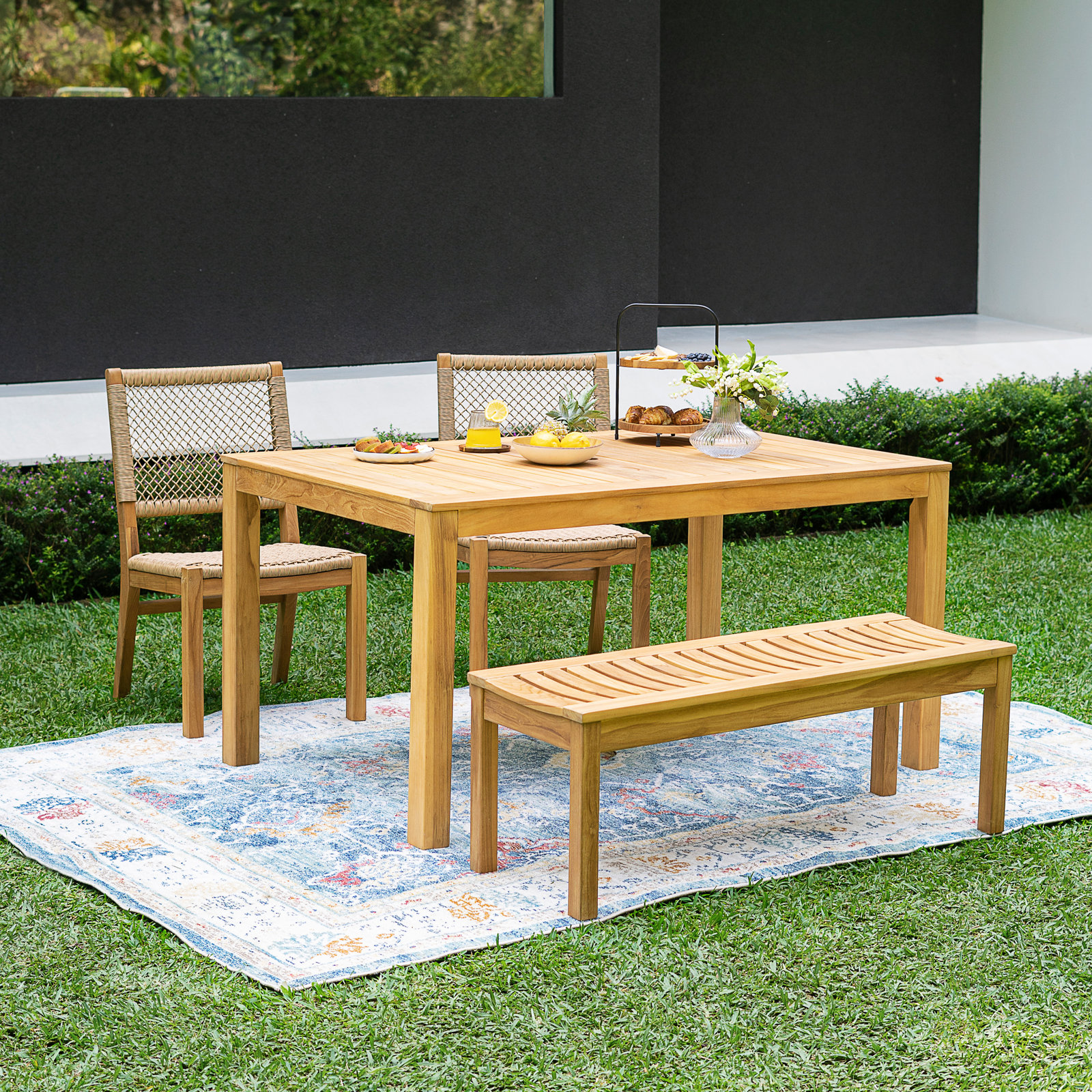 Seras Teak Patio Dining Set