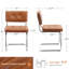 Chaise en porte-à-faux capitonnée en cuir Marlow-1967348115-1982281231