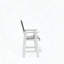 Ensemble de 2 tabourets de bar en PEHD Adirondack (blanc et gris)