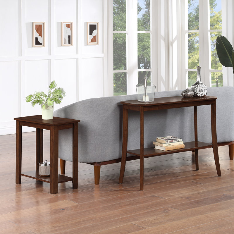 Slayter 38"W Console Table with Storage, Espresso, 30" H x 38" W x 14" D