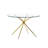 Darena 4 - Person Glass Top Four Leg Dining Set-208259828