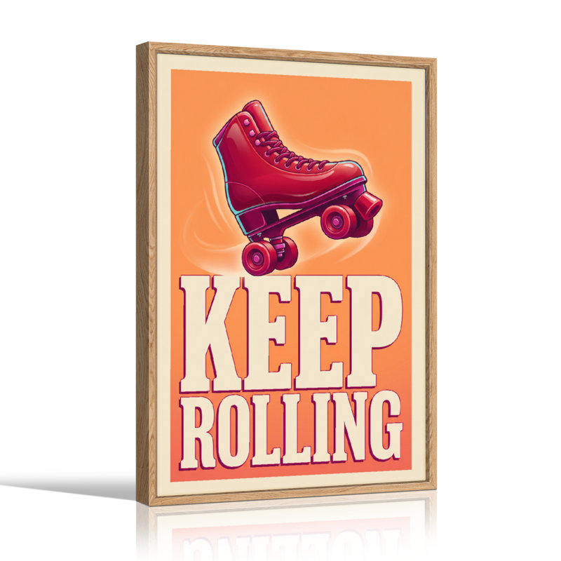 Keep Rolling, reproduction d'art sur toile, ensemble de 1, H 36 po x l 24 po, Natural
