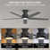 52" Elvert Flush Mount Ceiling Fan with LED Lights