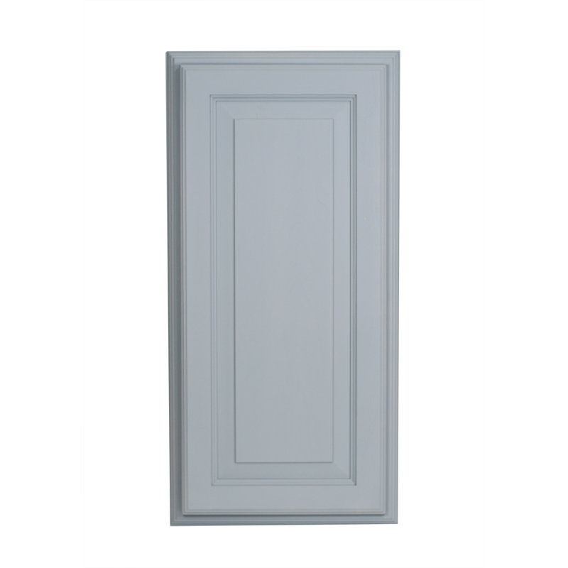 Solid Wood Bathroom Cabinet, Primed Gray, 15.5" W x 31.5" H x 4" D