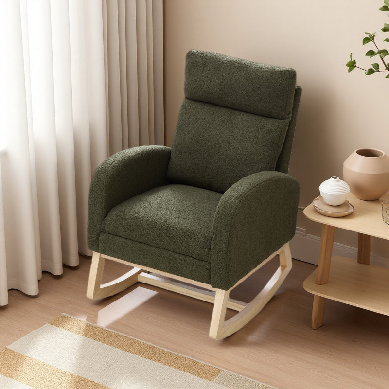 Chaise berçante Teddy, Vert
