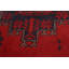 Tapis rouge en laine 4 pi 2 po x 6 pi 4 po one-of-kind oriental-noué la Esari Turkman