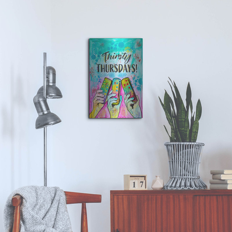 «Cheers - Thirsty Jeudi» par Dean Russo, H 24 po x l 16 po