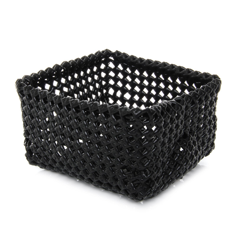Rebrilliant Basket, Black, 8cm H x 16cm W x 16cm D