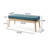 Modern Style Teal With Construction And Blend Upholstery Mid-Century , Soft Fabric Stable Birch Wood Frame