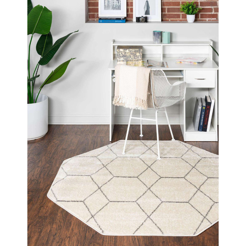Tellaro Abstract Indoor Rug, Octagon 5' x 5'