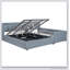 Lit plateforme grand et simple TG avec système de rangement hydraulique et ports USB