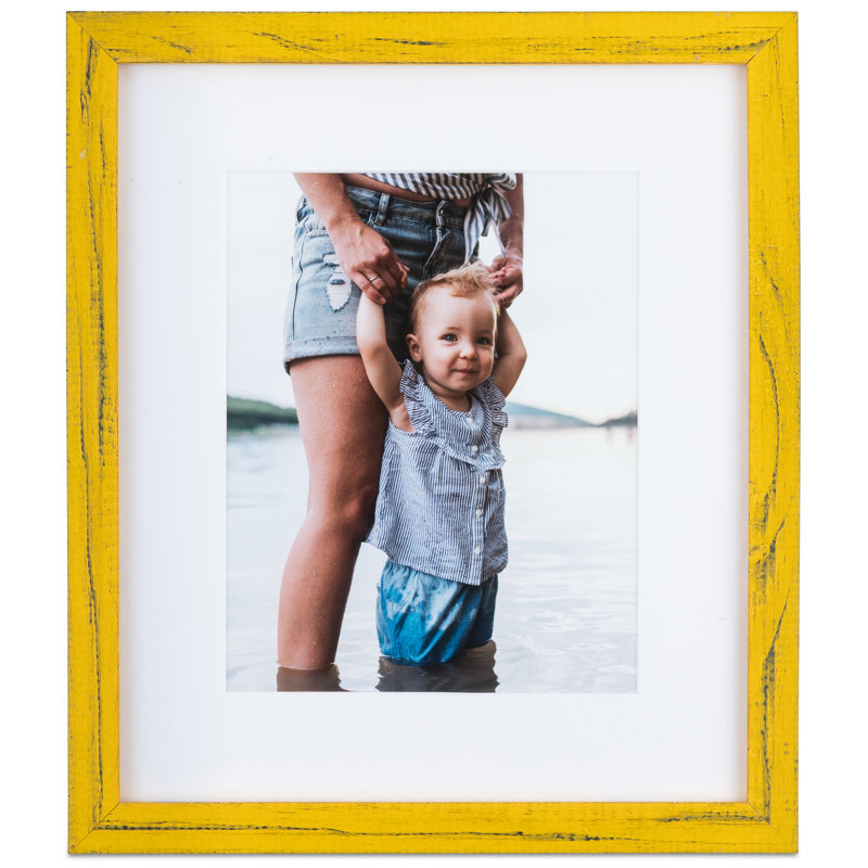 Blevins Wood Matte Picture Frame, Yellow, 24" x 30"