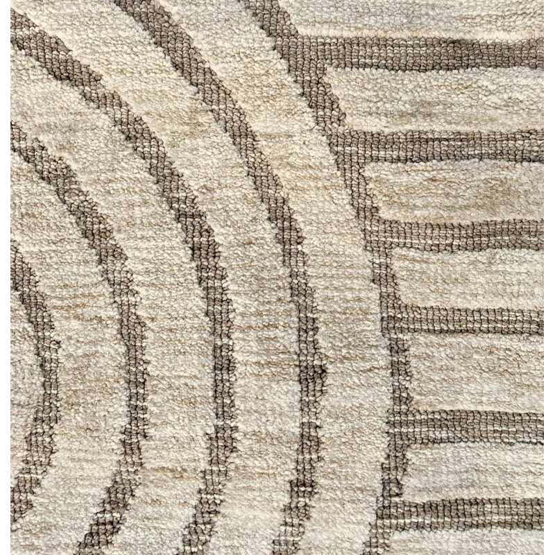 Tapis à poils longs beige, Rectangle 10 pi x 13 pi