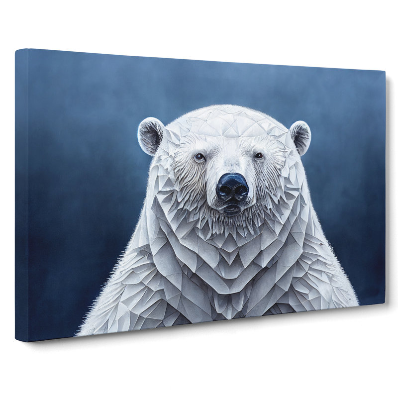 Flourishing Polar Bear - Wrapped Canvas, 50cm H x 76cm W x 3cm D