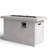Concrete Patio Fire Pit Table, 24'' H, 50000 , Rust & Weather H Outdoor Heating Output,